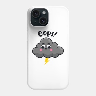 Oops cloud fart (on light colors) Phone Case