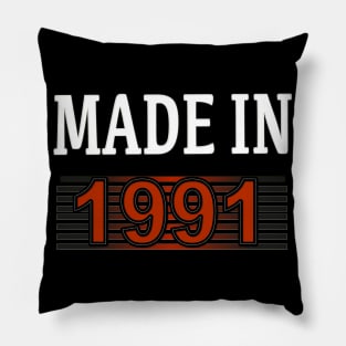 Made in 1991 Pillow
