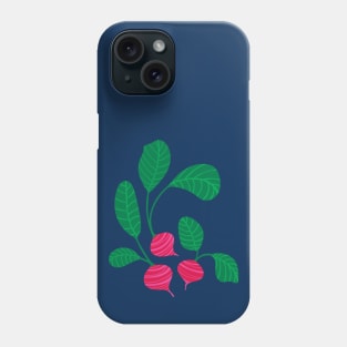 CRAZY RADISHES Fun Healthy Vegetable Veggie Pink Red Green - UnBlink Studio by Jackie Tahara Phone Case