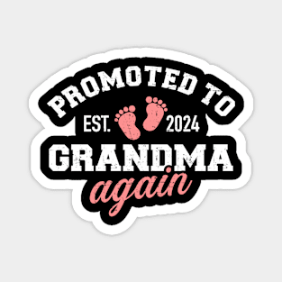 Promoted to grandma 2024 again Magnet