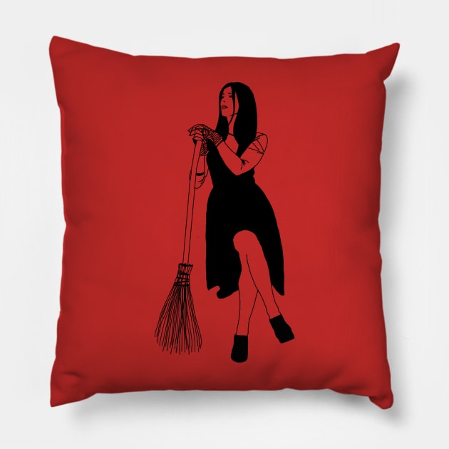 Witch Pillow by Lindsay Cousins