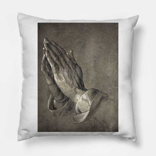 The Hands of an Apostle by Albrecht Durer Pillow by Naves