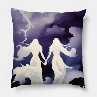 Sisters Weathering the Storm Pillow