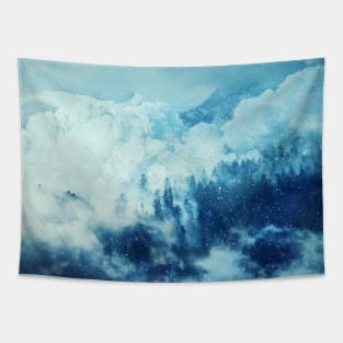 avalanche in mountains Tapestry