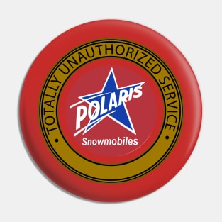 American White Snowmobile Pin