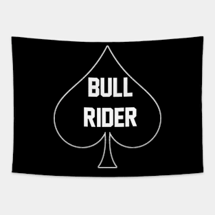 Bull Rider - Queen Of Spades Tapestry