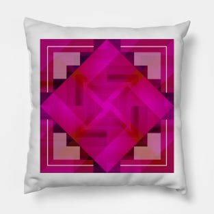 Fuchsia Shapes and Patterns Pillow