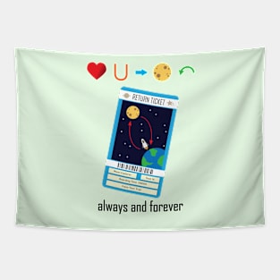 Love you to the Moon and back Tapestry