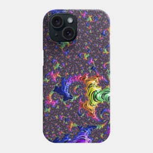 Funky Vivid Colorful Psychedelic Rainbow Fractal Phone Case