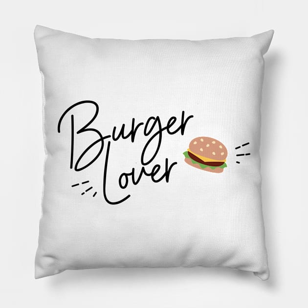 Burger Lover Pillow by Nanaloo