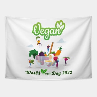 "I'm So fresh" Vegan day 2022 Tapestry