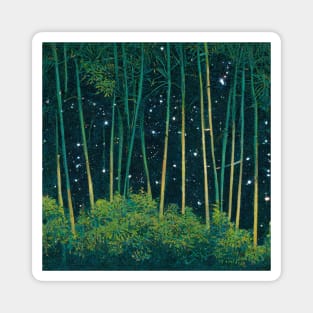 A forest of bamboo and stars Magnet