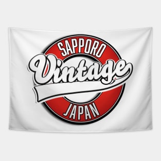 Sapporo japan vintage style logo Tapestry