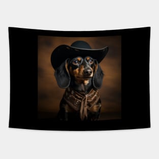 Cowboy Dog - Dachshund Tapestry