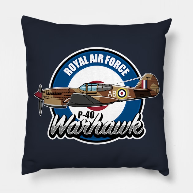 P-40 Warhawk Pillow by Firemission45