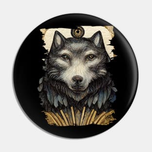 Animals from the forest_Wolf Pin