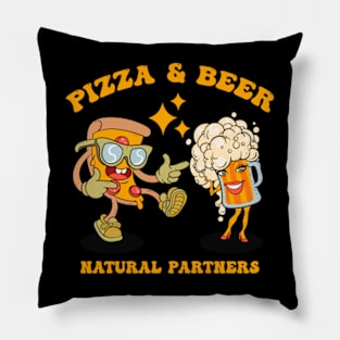 Pizza & Beer Natural Partners Pillow