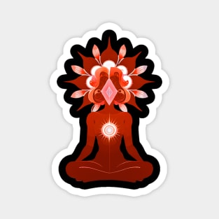 Aura Orange Meditation 04 Magnet