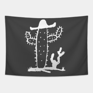 Cactus in a sombrero hat Tapestry