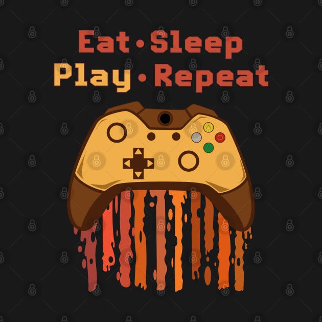 Eat Sleep Play Repeat by PunnyPoyoShop