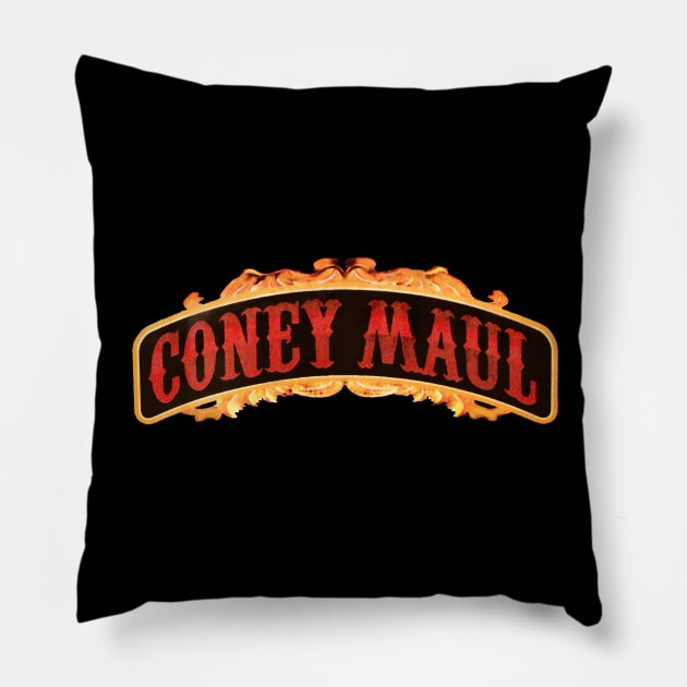 Coney Maul Pillow by It'sTeeTime