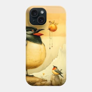 National Native American Heritage Month: "The bird who has eaten cannot fly with the bird that is hungry," - Omaha Nation Proverb on a Dark Background Phone Case