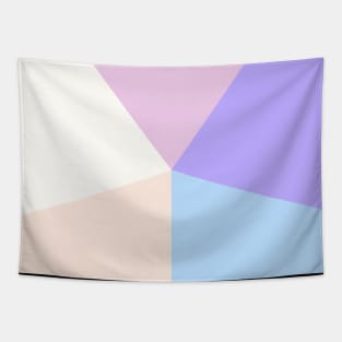 Abstract Triangle of Soft Pastel Colors Tapestry