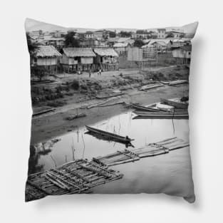 Vintage Photo of Babahoyo Ecuador Pillow