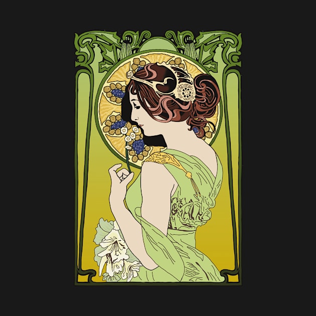 Pre-Raphaelite Girl 4 (green) by Soth Studio