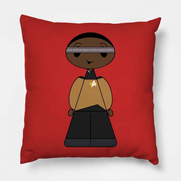 Comicones #45 - Geordi LaForge Pillow by Official Comicones