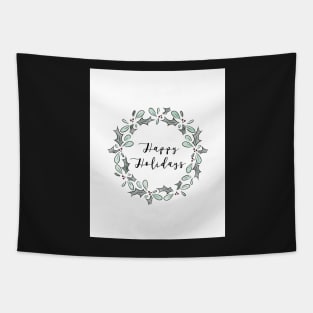 Happy Holidays Card Tapestry