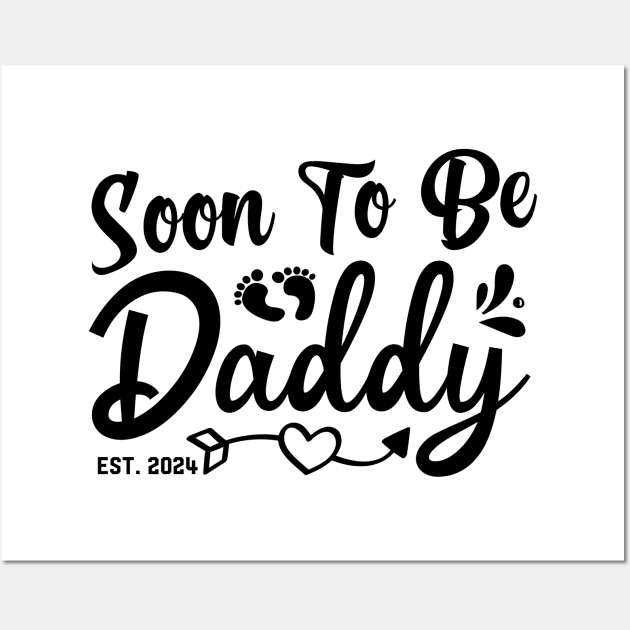 Papa en 2024 Cadeau Futur Papa | Art Board Print