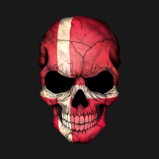 Danish Flag Skull by jeffbartels