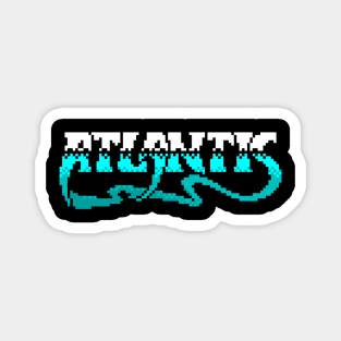 Atlantis 8 Bit Art Magnet