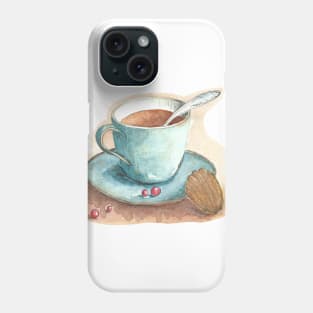 Cup with cookie Phone Case