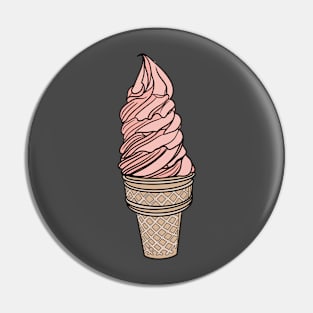 Strawberry ice cream swirl Pin