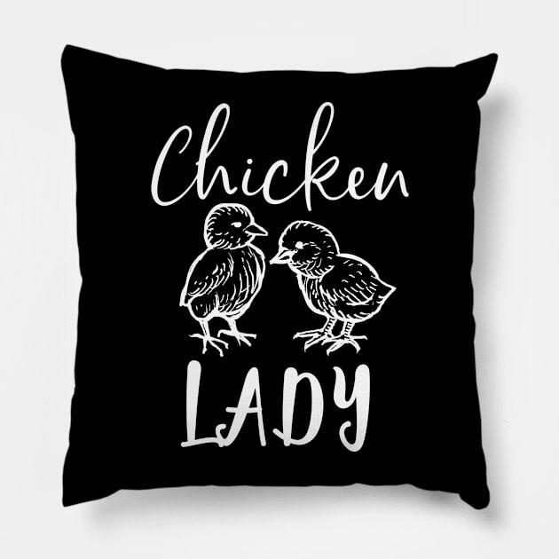 Chicken Lady Chick Pillow by Imutobi