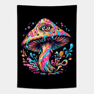 Psychedelic trip magical Mushroom Tapestry