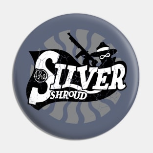 Vintage Silver Shroud Logo Pin