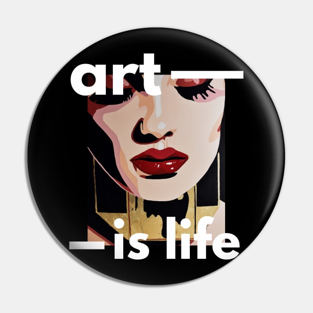 Popart golden woman style Pin by PrintsHessin