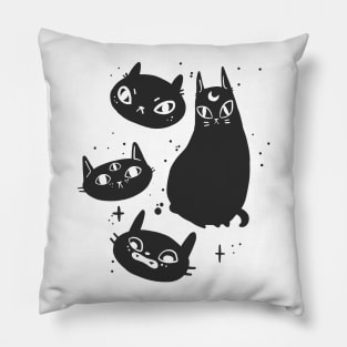 Cats. Just Some Weird Cats. Pillow