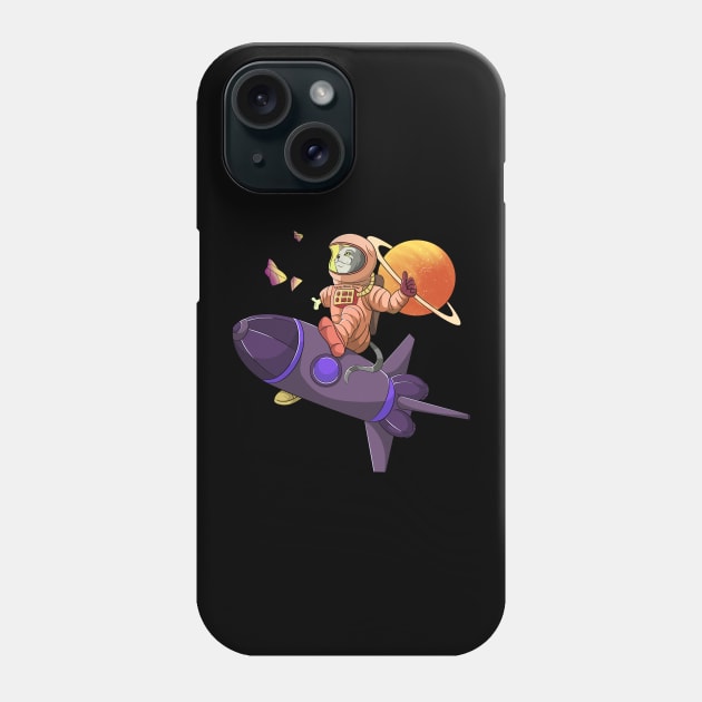 Zombie Astronaut Space Cat Phone Case by Trendy Black Sheep