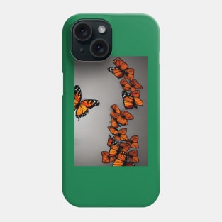 Monarch Butterflies fluttering to the sky Phone Case