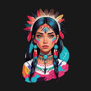 Native Beauty Portrait T-Shirt