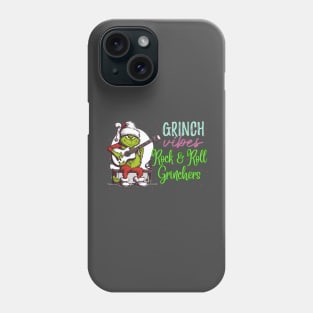 Rock n roll grinch Phone Case