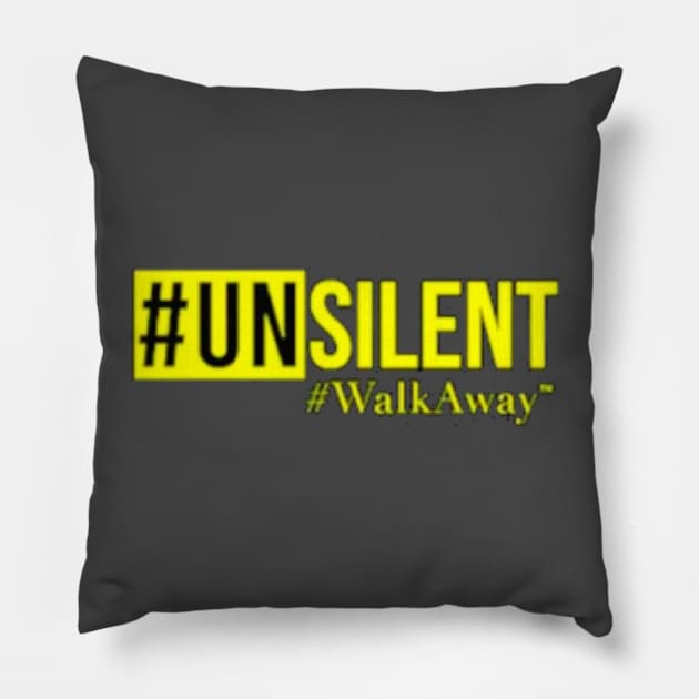 UN SILENT WAL KAWAY Pillow by elmouden123