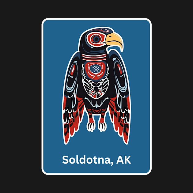 Soldotna Alaska Native Indian American Eagle Hawk Haida by twizzler3b