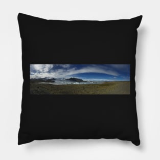 Icelandic Glacial Pond in Panoramic Pillow