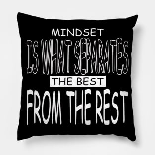 Mindset - personal growth motivational tshirt Pillow