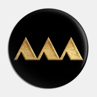 Yamagata Prefecture Symbol in Gold Faux Pin